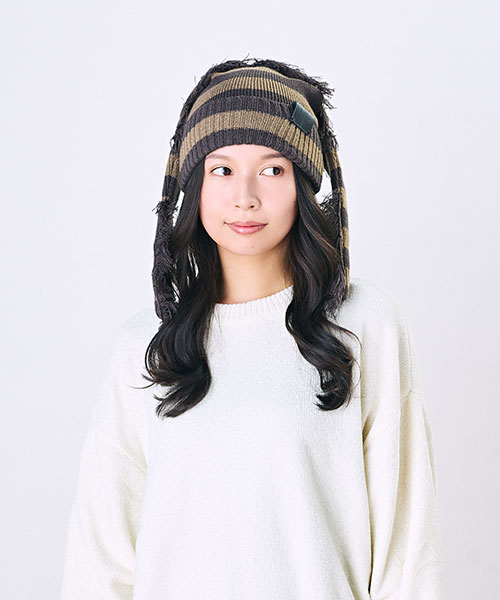モデル頭囲：54cm 着用サイズ：ONESIZE
